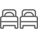 Hotel bedroom Icon